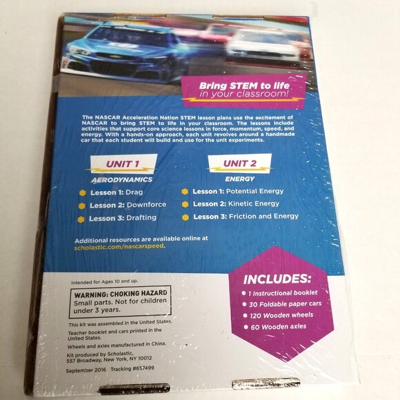 Scholastic NASCAR Acceleration Nation STEM Lesson Plans Grades 5-7 Aerodynamics - Picture 2 of 6